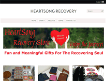 Tablet Screenshot of heartsongrecovery.com